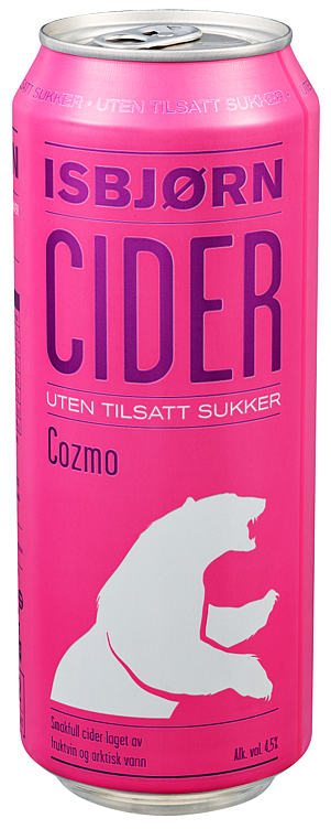 Isbjørn cider cozmo bx  4,5%  24x50cl