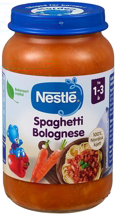 Naturnes spaghetti bolognese 1-3y 220g