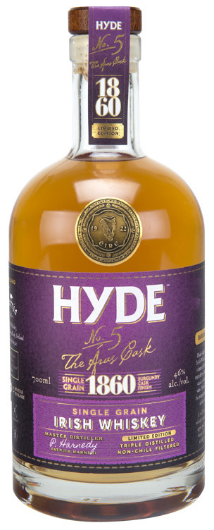 Hyde no5 6yo single grain burgundy finish 46% 70cl