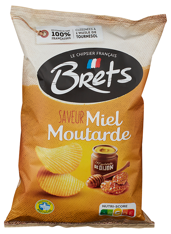 Potetchips m/ honning og sennep  125g
