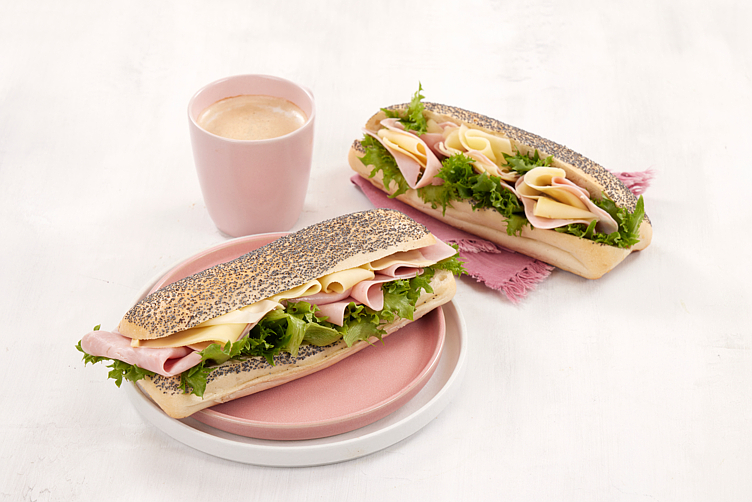 Baguette soft sub valmuefrø  50x140g