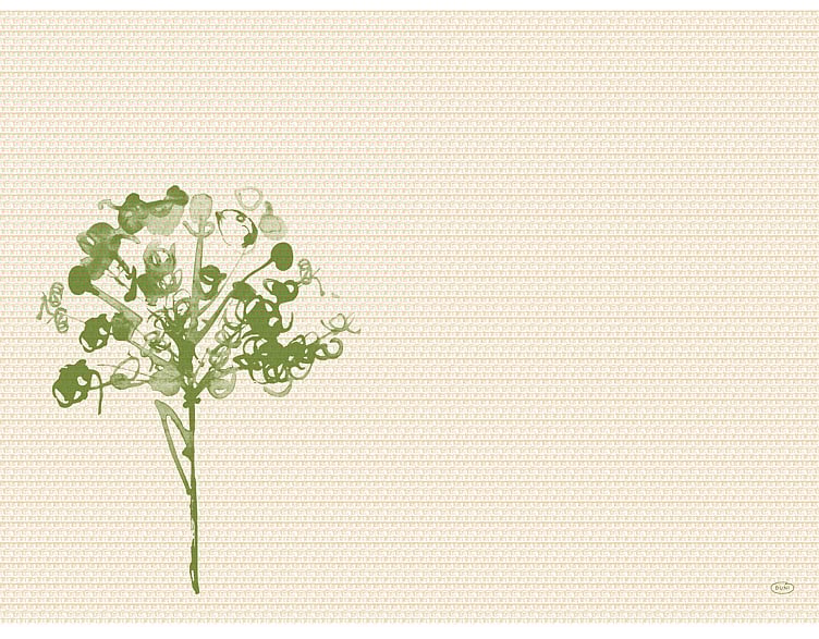 Bordbrikke bio dunicel green umbles 30x40cm 100stk