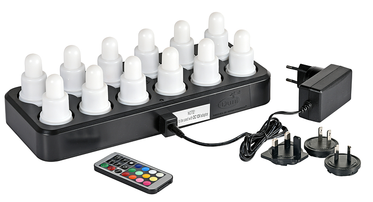 Led set plug flex 70x40mm flerfarget, varm hvit  1stk