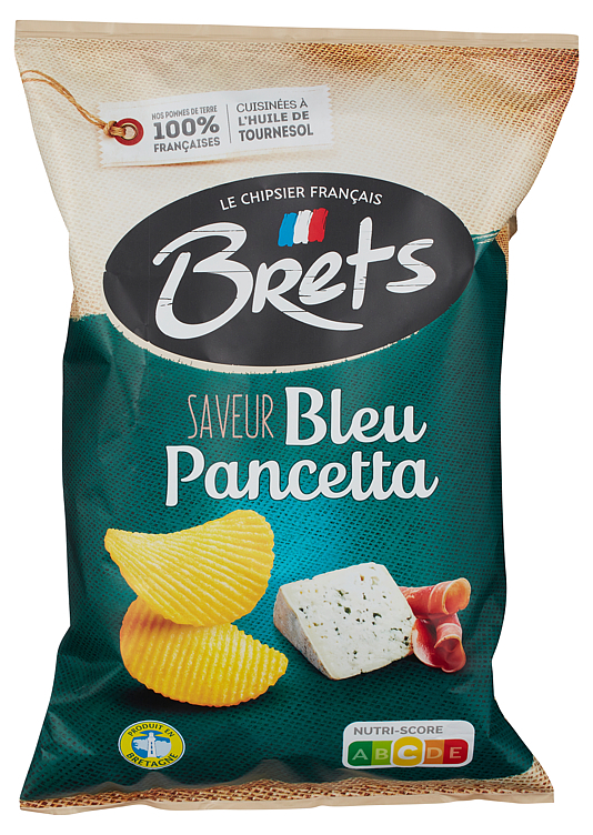Potetchips m/ blåmugg og pancetta  125g