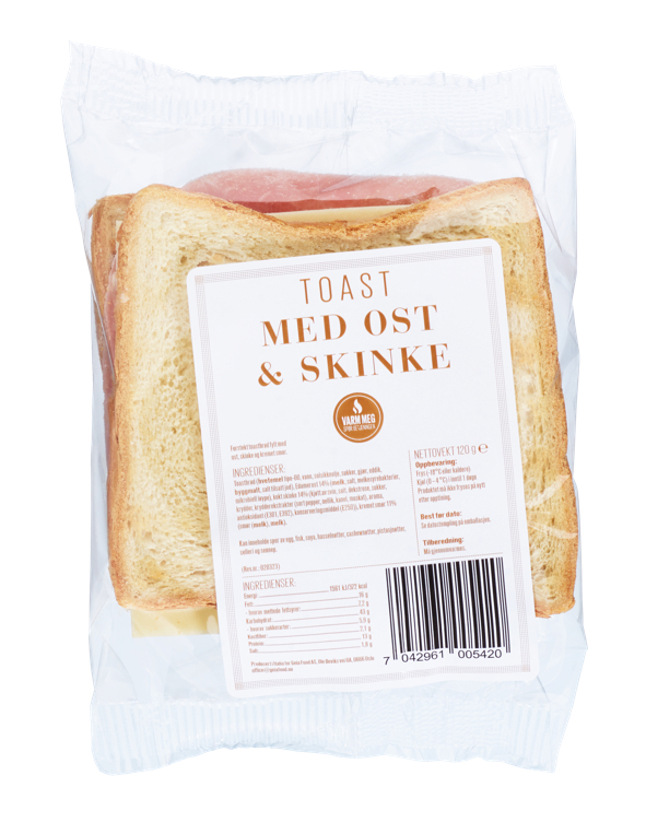 Toast m/ ost & skinke 120g