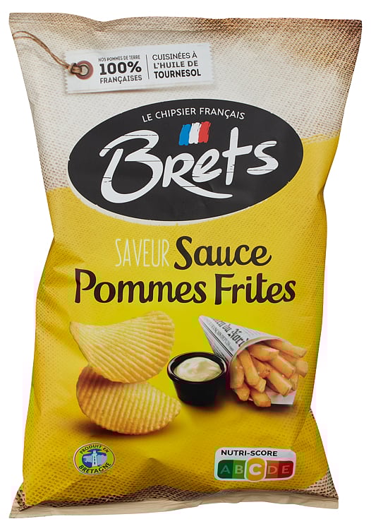 Potetchips m/ pommesfrites 125g