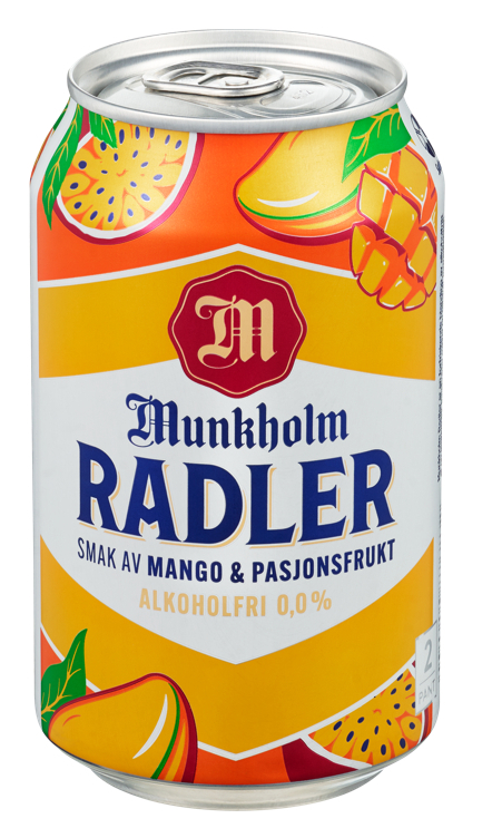 Munkholm radler mango & pasjon bx  24x33cl