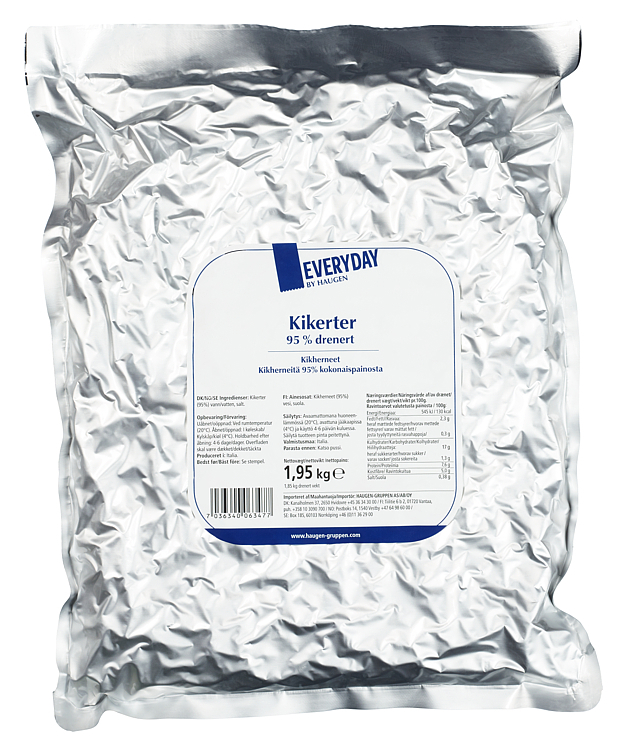 Kikerter i pose 1,95kg