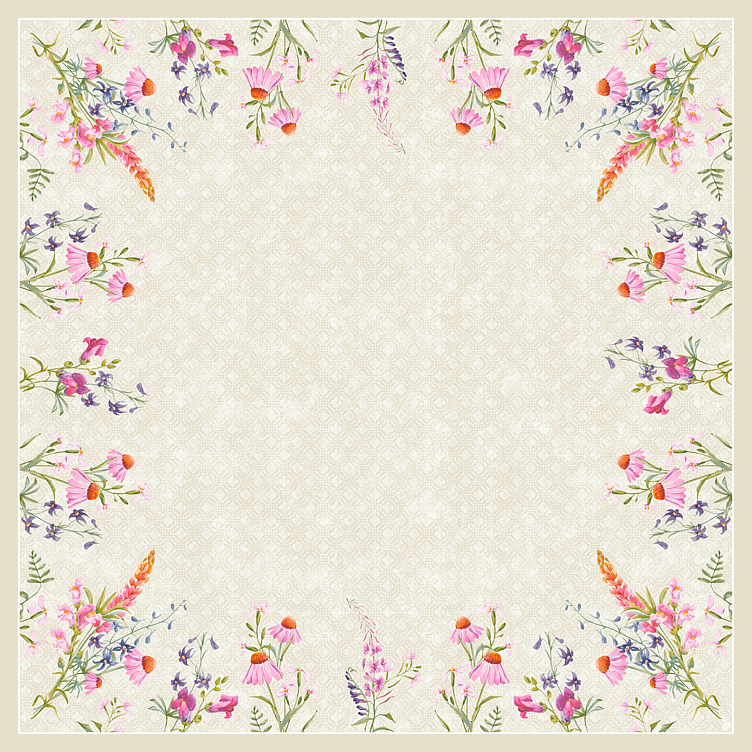 Duk dunicel floret 84x84cm  20stk