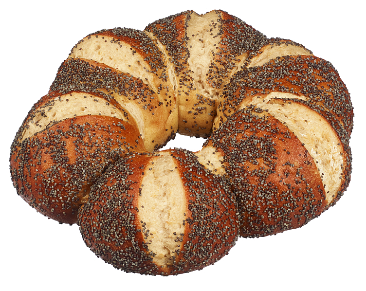 Pretzel soft corn poppy seeds vegetarisk 18stk 5,4kg