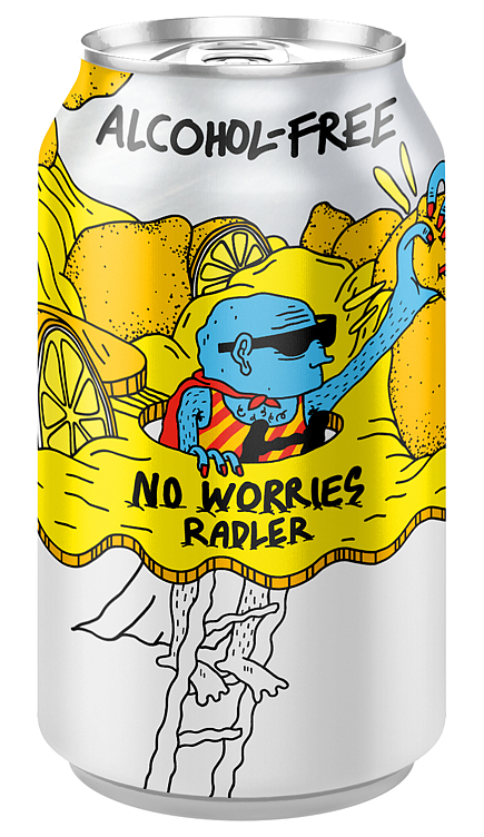 No worries radler 0% 24x33cl