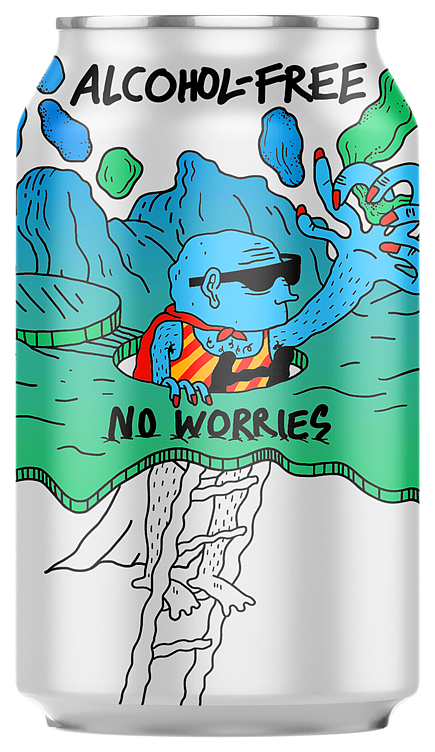 No worries alkoholfri pale ale bx 24x33cl