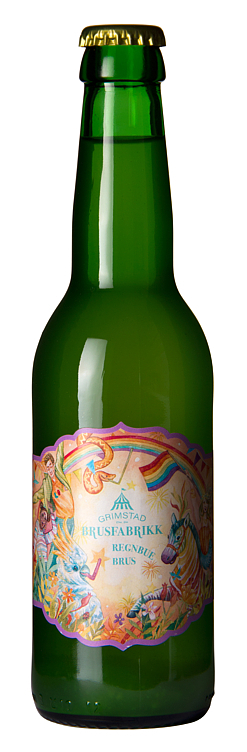 Grimstad brusfabrik regnbue brus  24x33cl