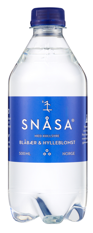 Snåsa min.vann kullsyre blåbær hyllebl. 12x0,5l