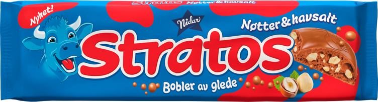 Stratos nøtter & havsalt   155g