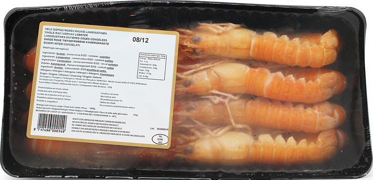 Sjøkreps hele rå frys 8-12 1kg