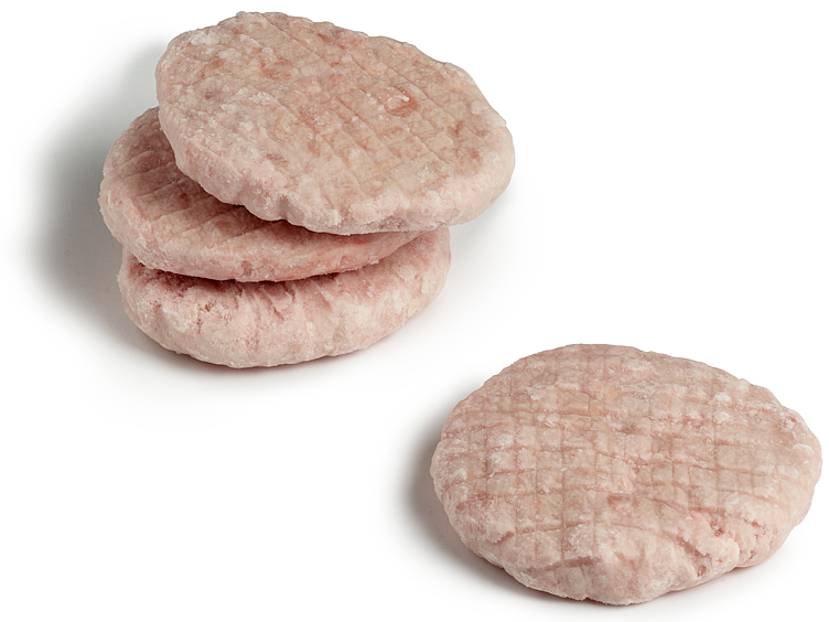 Kyllingburger rå singelfryst 150g 2,5kg