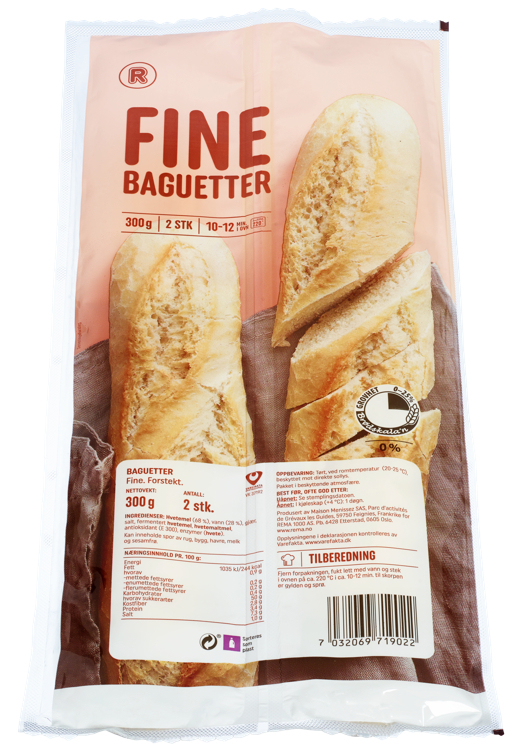 Baguetter fine 2x150g