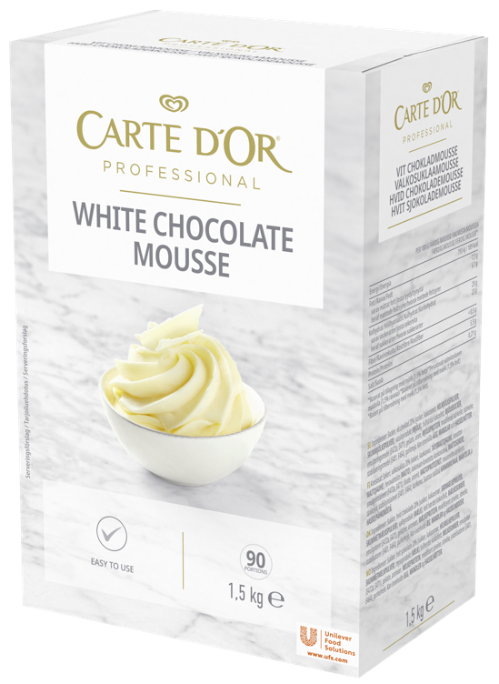 Hvit sjokolademousse 13l 1,5kg