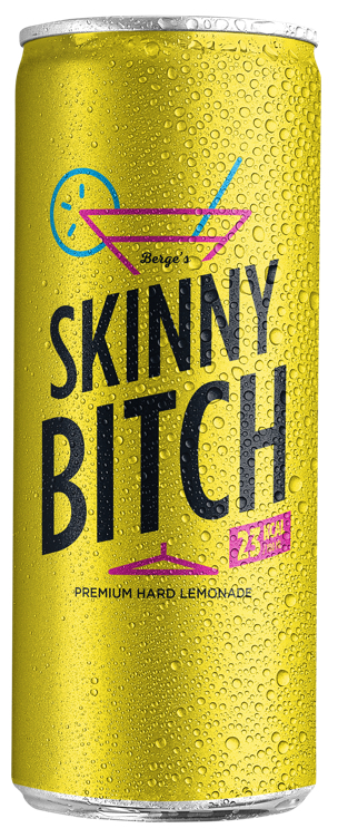 Skinny bitch premium hard lemonade  4%  24x25cl