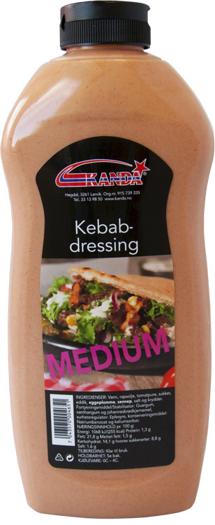 Kebabdressing medium 900ml