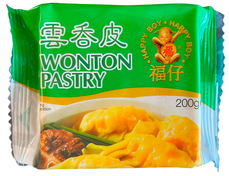 Frozen wonton pastry yellow   200g