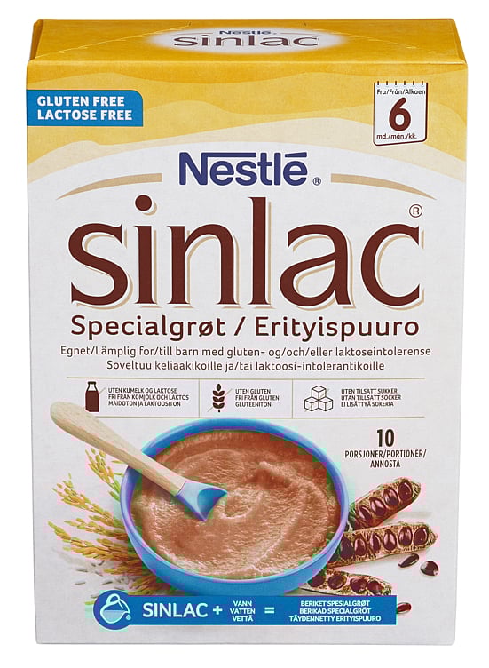 Sinlac spesialgrøt 6m 500g