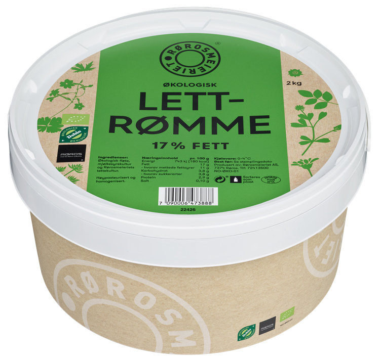 Sour cream ligth pail 17% fat, ecol.  2kg