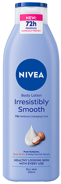 Nivea body lotion irresistibly smooth 250ml