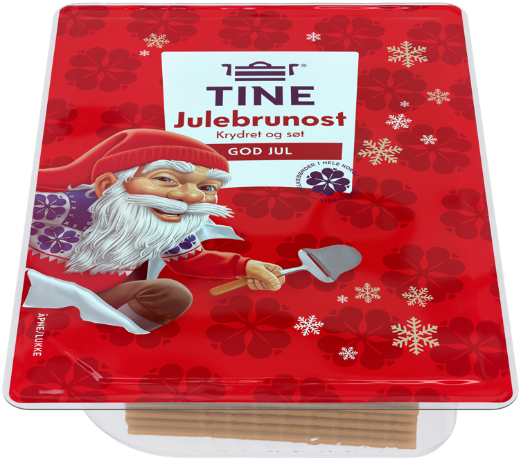 Julebrunost skivet  130g