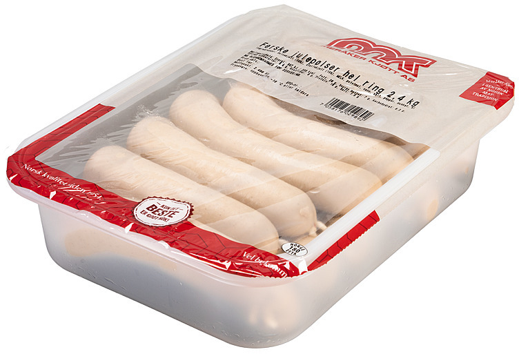 Ferske julepølser hel ring frys  2,4 kg