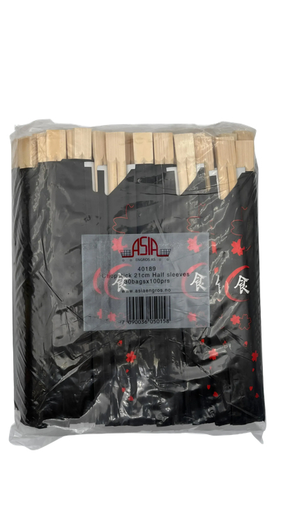 Spisepinner, bambus 21cm sushi 100stk