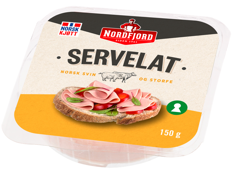 Servelat oppskåret stablepk. 150g