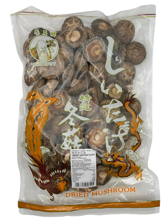 Tørket shitake sopp   300g