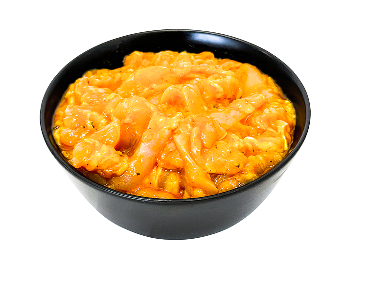 Kylling lårkjøtt strimlet marinert 2,5kg