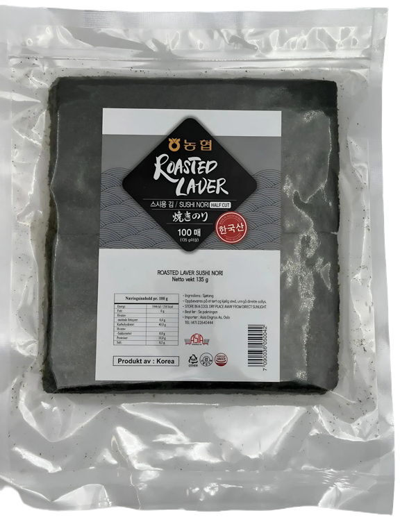 Sushi nori roasted half gold 100stk