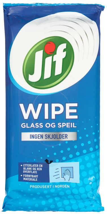 Jif wipe glass og speil  30stk