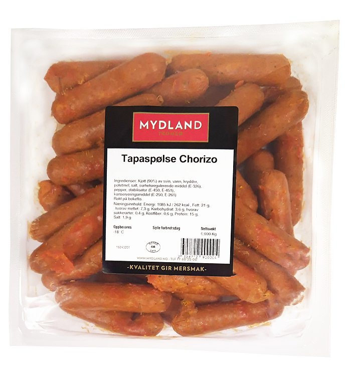 Tapaspølse chorizo frys kg