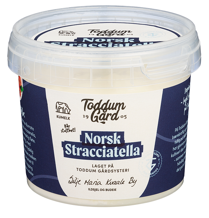 Norsk stracciatella mozzarella 250g