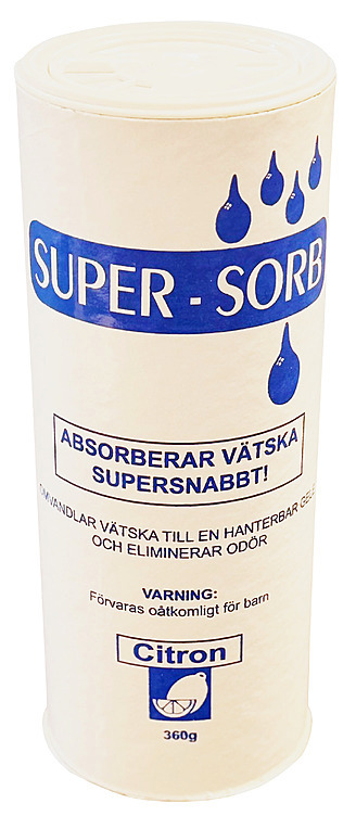Super sorb absorb.pulver sitron 6x360g