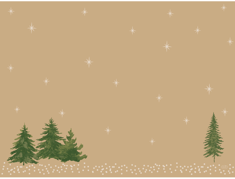 Bordbrikke biodunicel 30x40cm humble trees  100stk