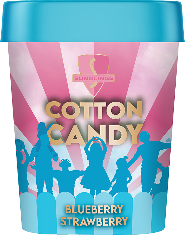 Candy floss strawberry/blueberry  40g