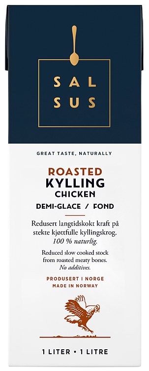 Roasted kylling demi glace fond  1l
