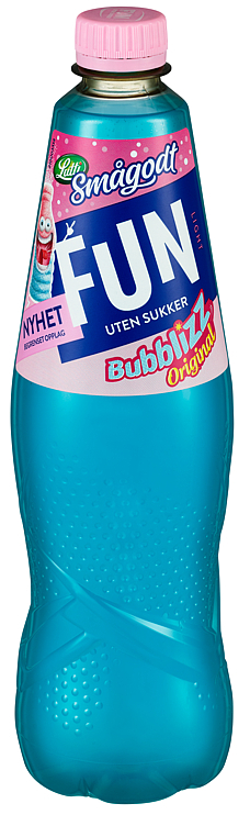 Fun light smågodt-bubblizz  0,8l