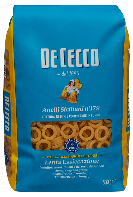 Anelli siciliani pastaringer  500g