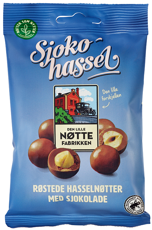 Sjokohassel 70g