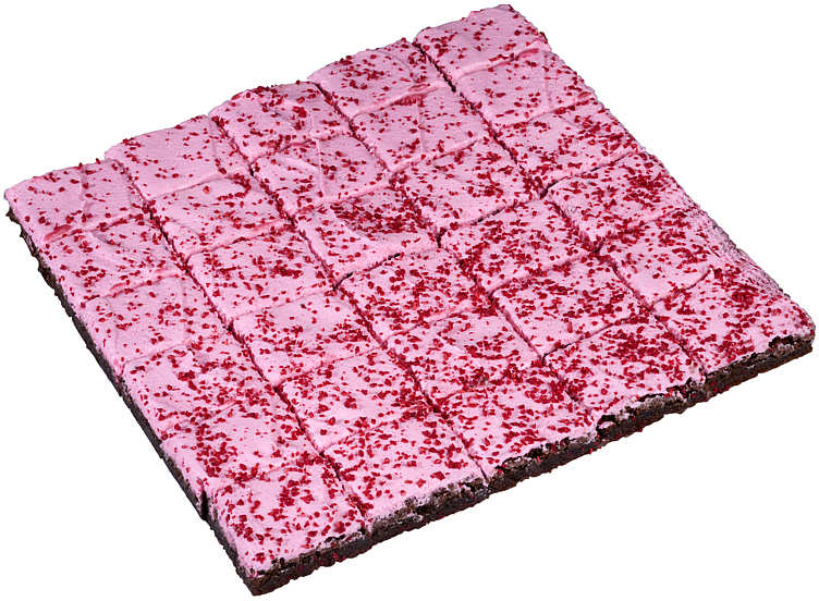 Brownie bringebær lakris, vegansk 30biter  1110g