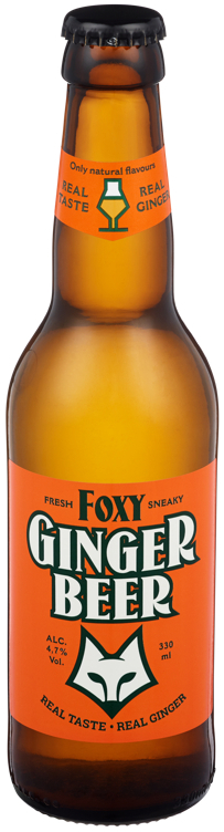 Klokk & co foxy ginger beer fl   4,7%   24x33cl