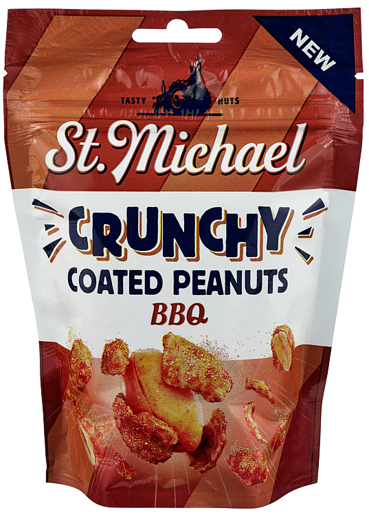 Crunchy coated peanuts bbq  100g