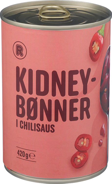 Kidneybønner i chili  420g